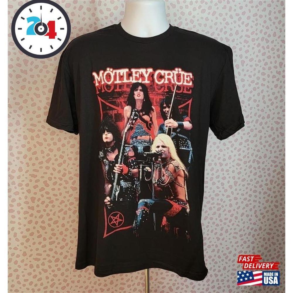 Motley Crue Live Montage High Quality Band Tee Gildan Softstyle Mens Size